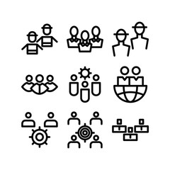 teamwork icon or logo isolated sign symbol vector illustration - high quality black style vector icons
