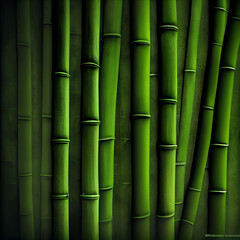 Green bamboo fence texture background, bamboo texture