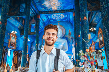 Obraz na płótnie Canvas Templo azul