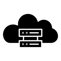 Fototapeta premium server cloud computing icon