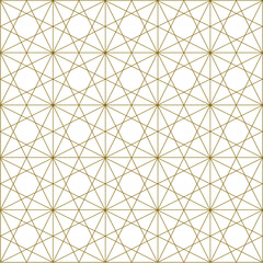 Vector sketch of golden geometrical pattern illustration