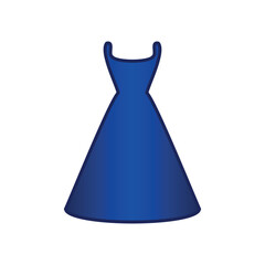 Dress icon on white.