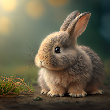 可愛いウサギ/fluffy rabbit