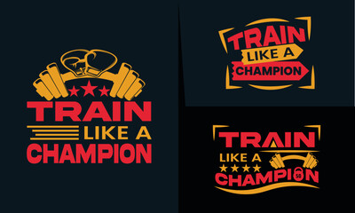 best typography t shirt design for gym and fitness inspiration