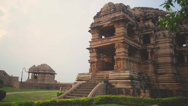 Ancient Vishnu Temples called Sahastrabahu or  Saas bahu temples at Gwalior Fort , Madhya Pradesh India
