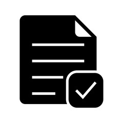 accept icon or logo isolated sign symbol vector illustration - high quality black style vector icons
