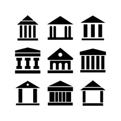 Fototapeta premium bank icon or logo isolated sign symbol vector illustration - high quality black style vector icons 