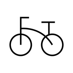 bicycle icon or logo isolated sign symbol vector illustration - high quality black style vector icons
