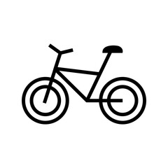 bicycle icon or logo isolated sign symbol vector illustration - high quality black style vector icons
