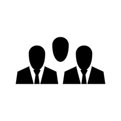 Fototapeta premium business team icon or logo isolated sign symbol vector illustration - high quality black style vector icons 