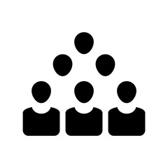 business team icon or logo isolated sign symbol vector illustration - high quality black style vector icons
