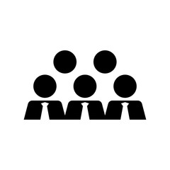 business team icon or logo isolated sign symbol vector illustration - high quality black style vector icons
