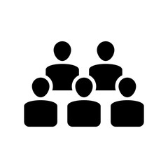 business team icon or logo isolated sign symbol vector illustration - high quality black style vector icons
