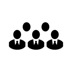 business team icon or logo isolated sign symbol vector illustration - high quality black style vector icons
