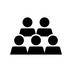 business team icon or logo isolated sign symbol vector illustration - high quality black style vector icons
