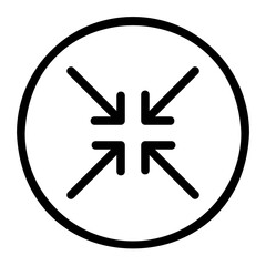 Fototapeta premium minimize line icon