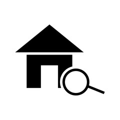 home search icon or logo isolated sign symbol vector illustration - high quality black style vector icons
