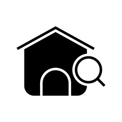 home search icon or logo isolated sign symbol vector illustration - high quality black style vector icons

