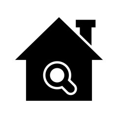 home search icon or logo isolated sign symbol vector illustration - high quality black style vector icons
