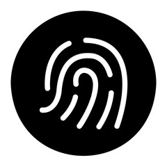 fingerprint glyph icon