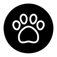 paw glyph icon