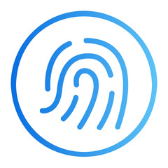 fingerprint gradient icon