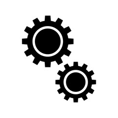cogs icon or logo isolated sign symbol vector illustration - high quality black style vector icons
