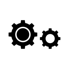 cogs icon or logo isolated sign symbol vector illustration - high quality black style vector icons
