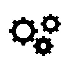 cogs icon or logo isolated sign symbol vector illustration - high quality black style vector icons
