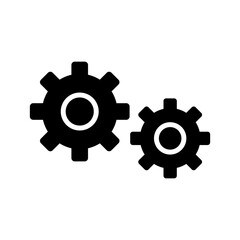 cogs icon or logo isolated sign symbol vector illustration - high quality black style vector icons
