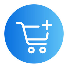 shopping cart gradient icon