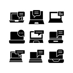 communication icon or logo isolated sign symbol vector illustration - high quality black style vector icons
