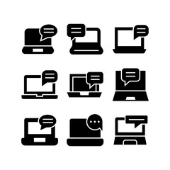 communication icon or logo isolated sign symbol vector illustration - high quality black style vector icons
