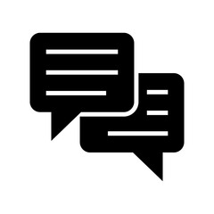conversation icon or logo isolated sign symbol vector illustration - high quality black style vector icons
