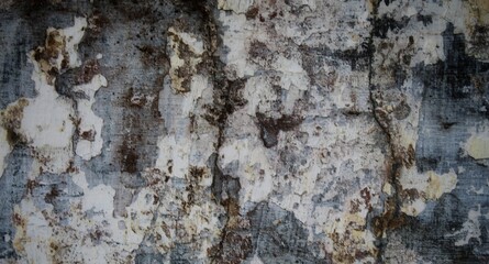 cracked abstract wall, black and white textured wall background, cracked wall background