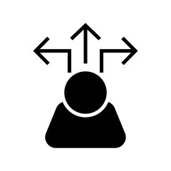 decision icon or logo isolated sign symbol vector illustration - high quality black style vector icons
