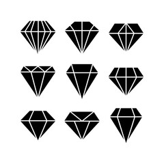 diamond icon or logo isolated sign symbol vector illustration - high quality black style vector icons
