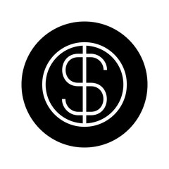 dollar icon or logo isolated sign symbol vector illustration - high quality black style vector icons
