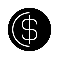 dollar icon or logo isolated sign symbol vector illustration - high quality black style vector icons
