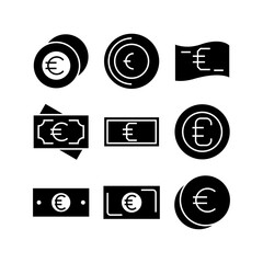 euro icon or logo isolated sign symbol vector illustration - high quality black style vector icons
