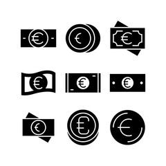 euro icon or logo isolated sign symbol vector illustration - high quality black style vector icons
