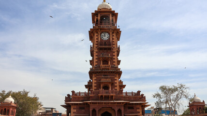 Jodhpur, Rajasthan, India 2nd March 2023: Popular landmark Ghanta Ghar also known as Clock tower of...