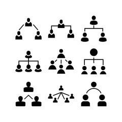 hierarchy icon or logo isolated sign symbol vector illustration - high quality black style vector icons
