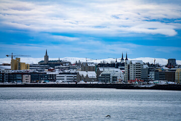 view of reykjavik - obrazy, fototapety, plakaty