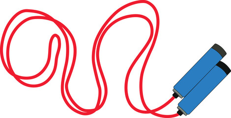 Jumping rope gym element. Simple editable eps vector usable for web and print items.