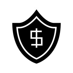 money protection icon or logo isolated sign symbol vector illustration - high quality black style vector icons
