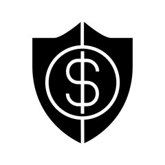 money protection icon or logo isolated sign symbol vector illustration - high quality black style vector icons
