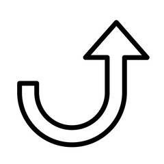 return arrow sign 