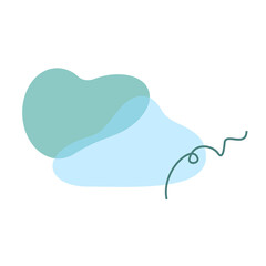 illustration of fluid copy space