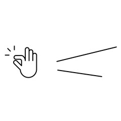 Obraz premium hand gesture copy space